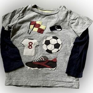 Mini Boden Appliqué Sports Shirt
